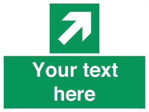 Custom Arrow Top Right Sign